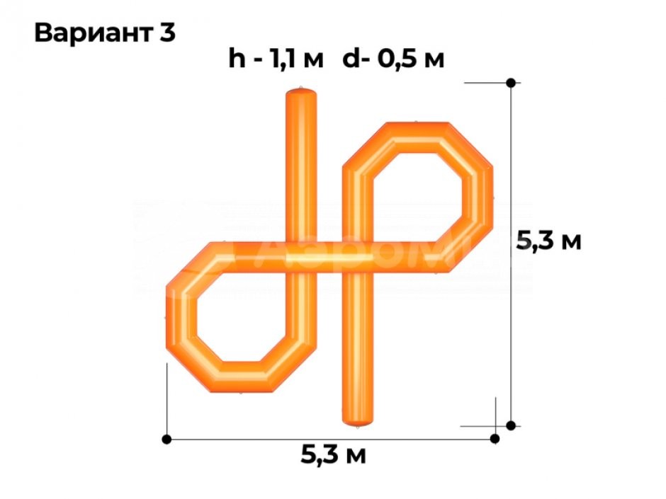 Надувная скамейка Узел