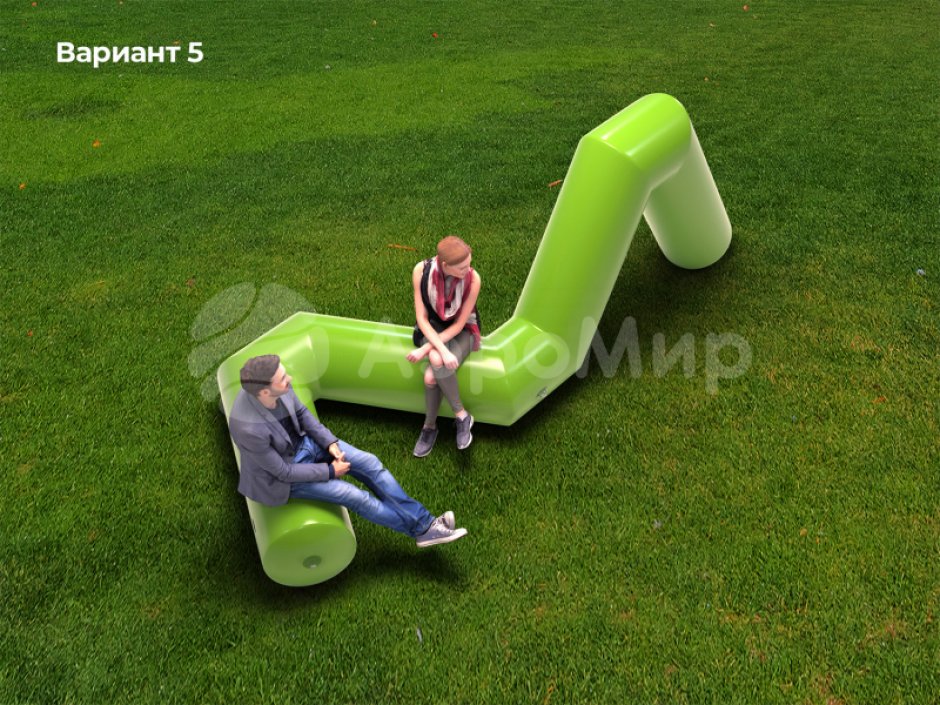 Надувная скамейка Змейка