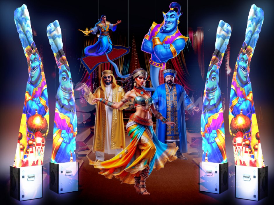 Имитация пламени Сказка — декорация для детских праздников