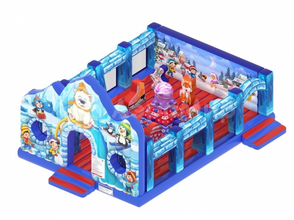 Надувной батут Снежный — для бизнеса зимой