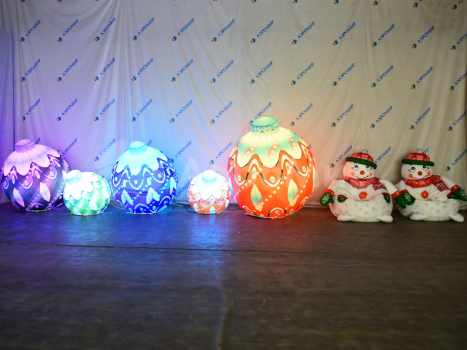 Новогоднее кресло-мешок «Снеговик»