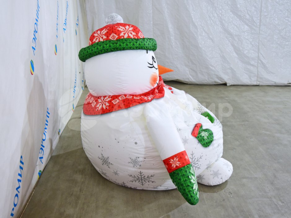Новогоднее кресло-мешок «Снеговик»