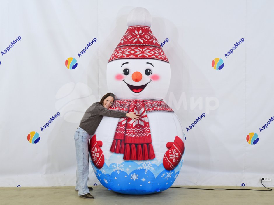 Снеговик Лайт — праздничная фигура для зимних площадок