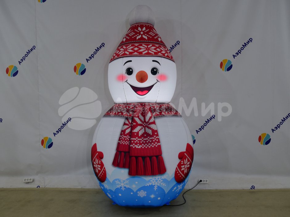 Снеговик Лайт — праздничная фигура для зимних площадок