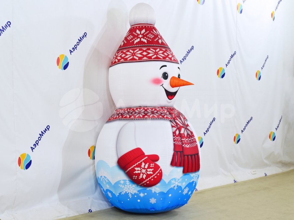 Снеговик Лайт — праздничная фигура для зимних площадок