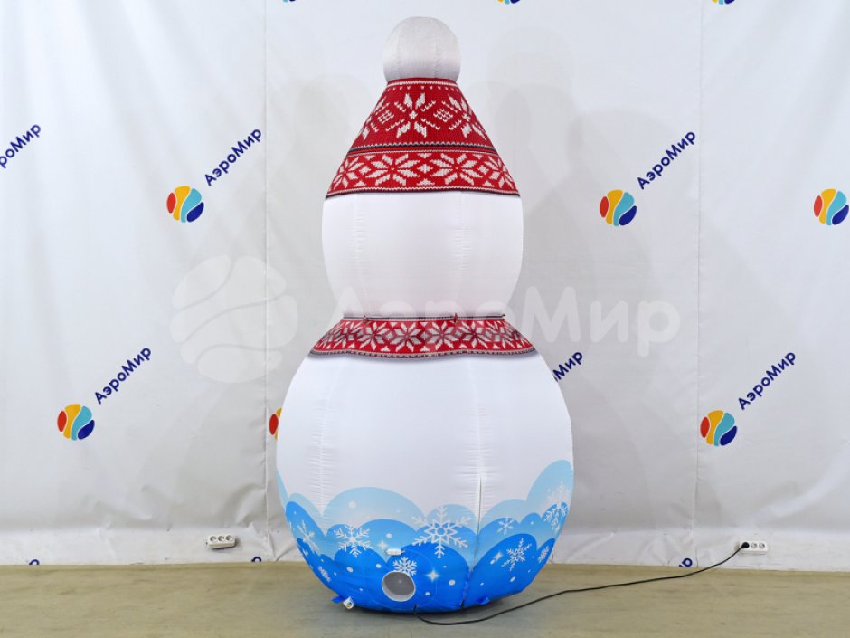 Снеговик Лайт — праздничная фигура для зимних площадок