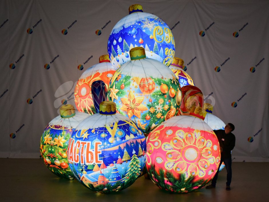 Новогодняя фигура Шары и леденцы