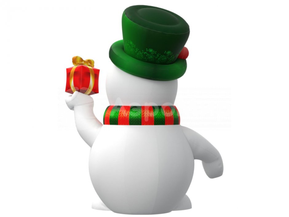 Надувной Снеговик Премиум 2.0 для оформления праздничной площадки