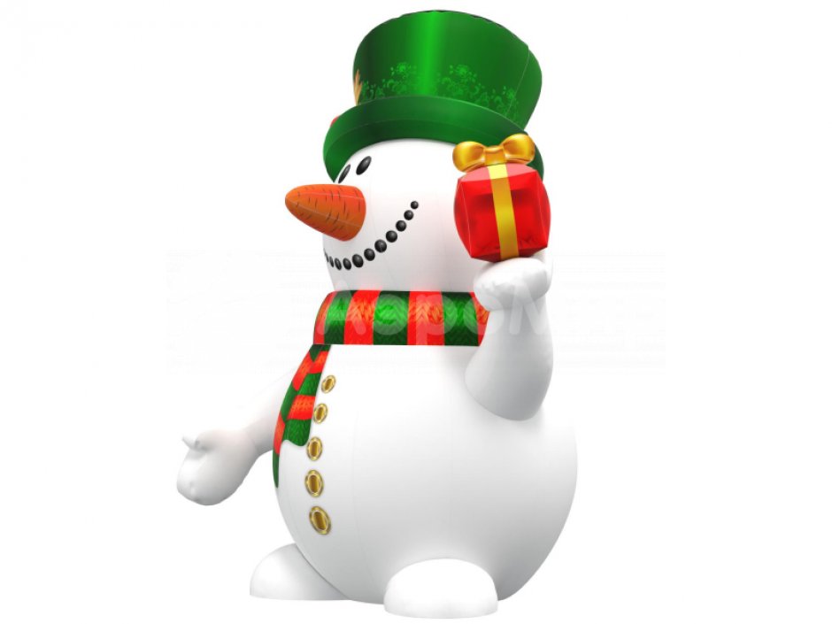 Надувной Снеговик Премиум 2.0 для оформления праздничной площадки