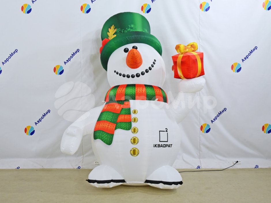 Надувной Снеговик Премиум 2.0 для оформления праздничной площадки