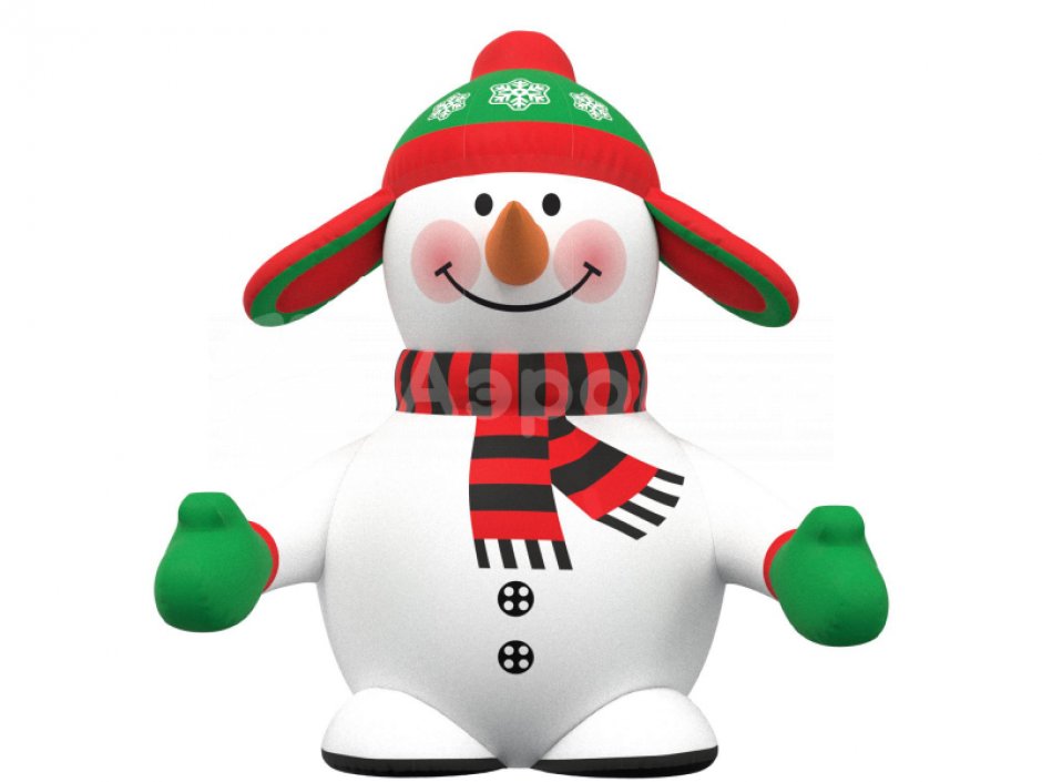 Надувная надувная фигура Снеговик в исполнении стандарт (СНЯТО С ПРОИЗВОДСТВА)