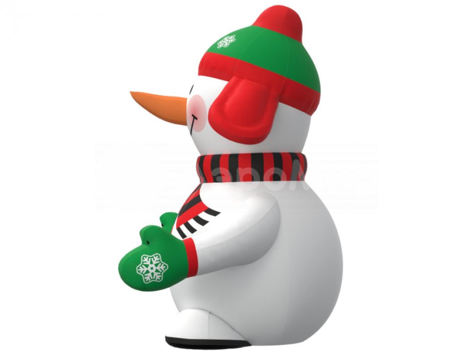 Надувная надувная фигура Снеговик в исполнении стандарт (СНЯТО С ПРОИЗВОДСТВА)