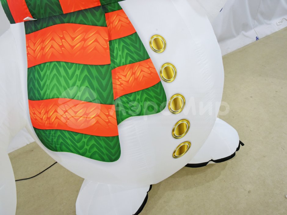 Надувной Снеговик Премиум 2.0 для оформления праздничной площадки