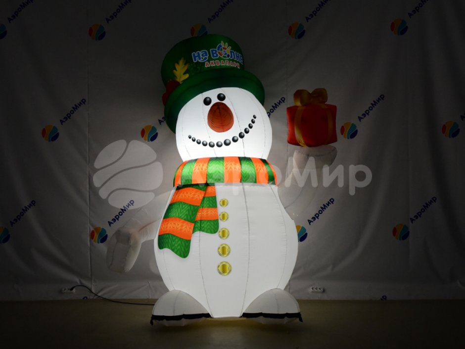 Надувной Снеговик Премиум 2.0 для оформления праздничной площадки