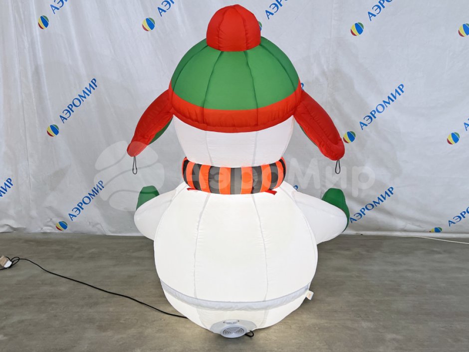 Надувная надувная фигура Снеговик в исполнении стандарт (СНЯТО С ПРОИЗВОДСТВА)
