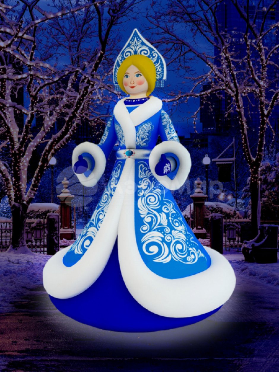 Новогодняя фигура Снегурочка, премиум — РАСПРОДАЖА ОСТАТКОВ ИЗ НАЛИЧИЯ, БОЛЬШЕ НЕ БУДЕТ РЕАЛИЗОВАНО ПОД ЗАКАЗ!