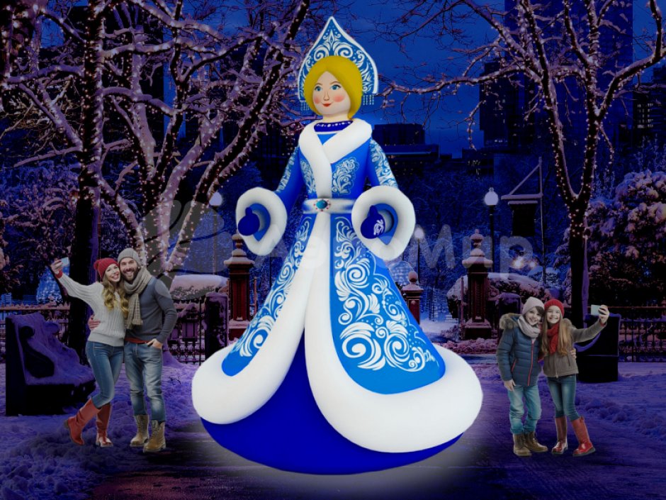 Новогодняя фигура Снегурочка, премиум — РАСПРОДАЖА ОСТАТКОВ ИЗ НАЛИЧИЯ, БОЛЬШЕ НЕ БУДЕТ РЕАЛИЗОВАНО ПОД ЗАКАЗ!