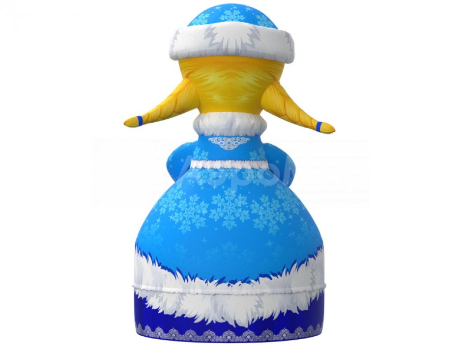 Надувная Снегурочка стандарт 2.0 для улицы с подсветкой