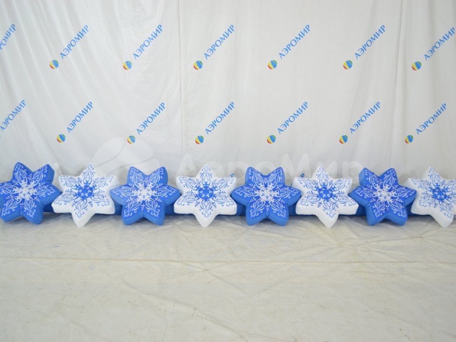 Надувная гирлянда «Снежинки 2»