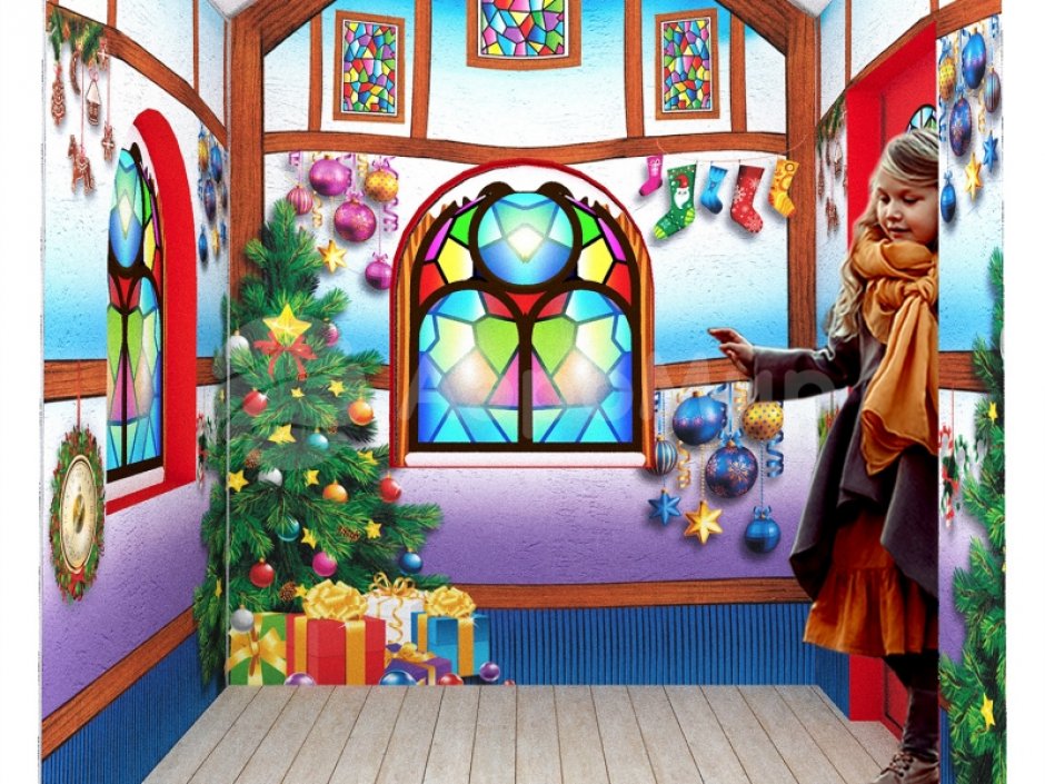 Сказочный снежный домик