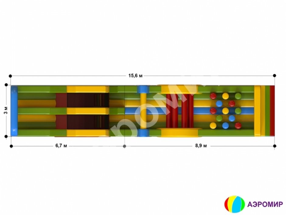 Надувной лабиринт СНП-24