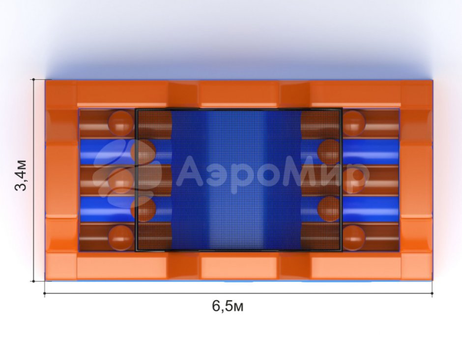 Надувная полоса препятствия СНП-58