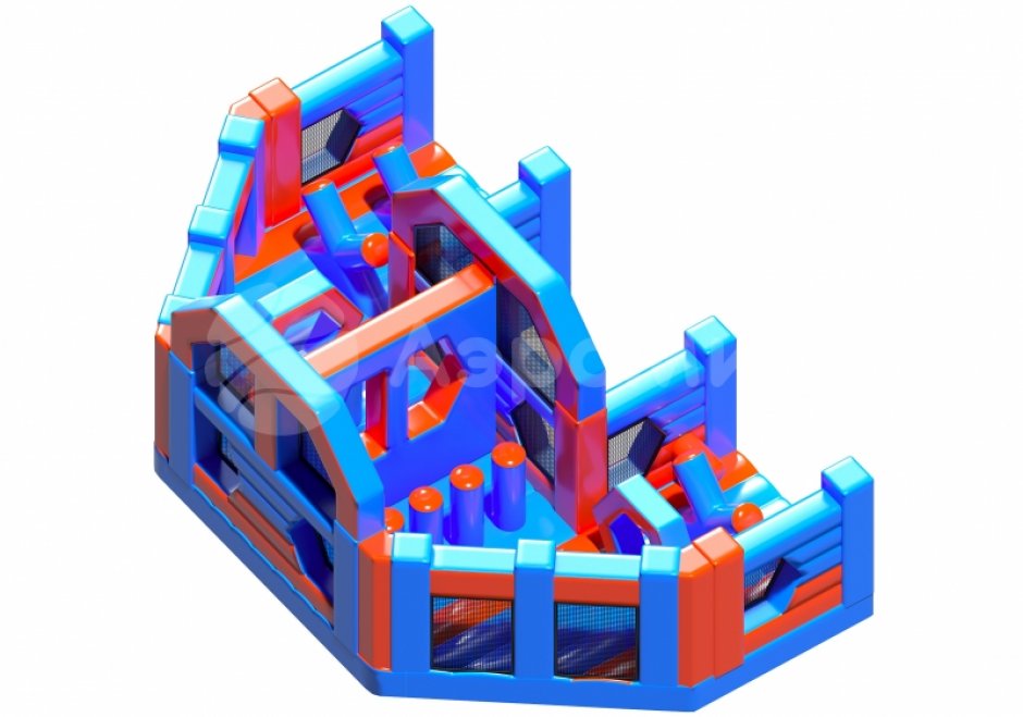 Надувная полоса препятствий СНП-62