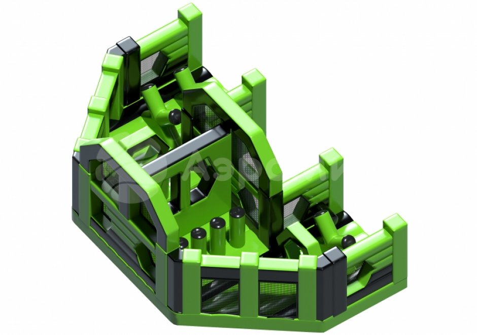 Надувная полоса препятствий СНП-62