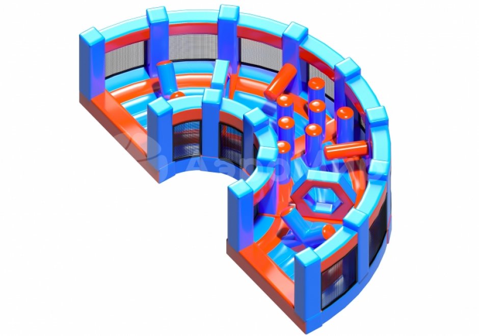 Надувная полоса препятствий СНП-63