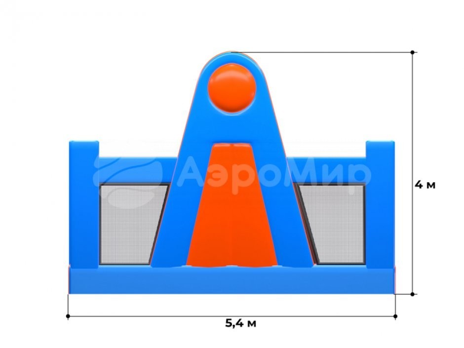 Надувная полоса препятствий СНП-50