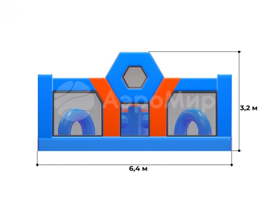 Надувная полоса препятствий СНП-53