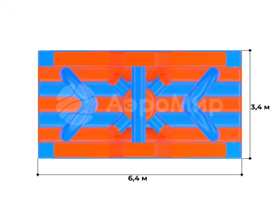Надувная полоса препятствий СНП-53