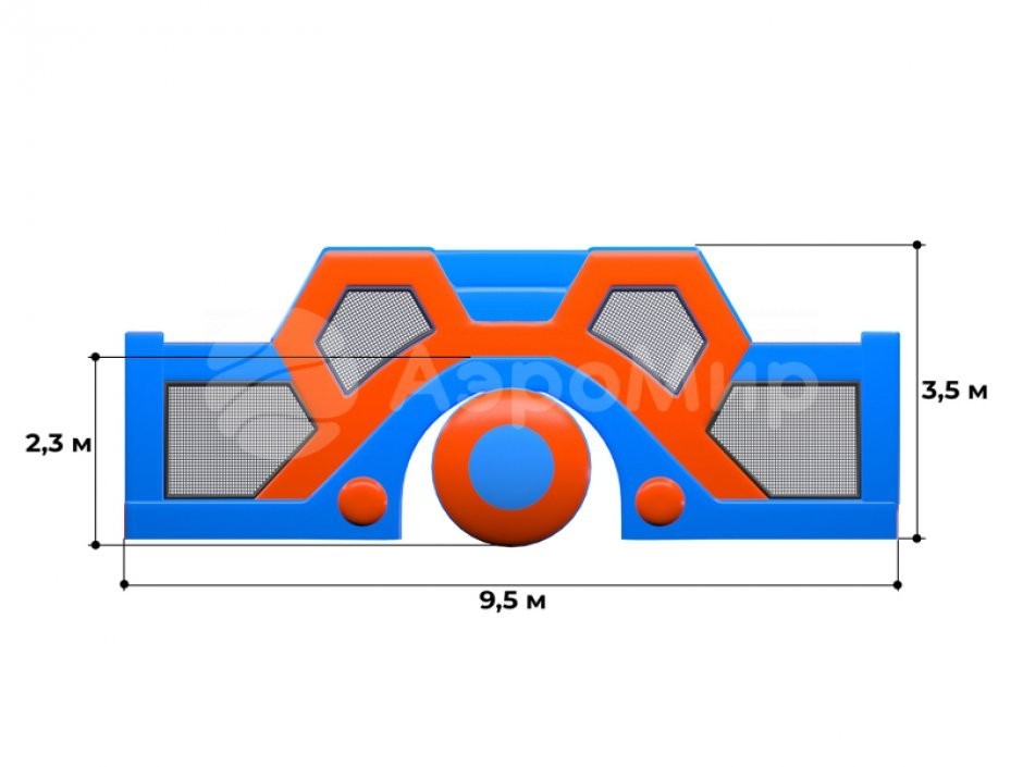 Надувная полоса препятствий СНП-55