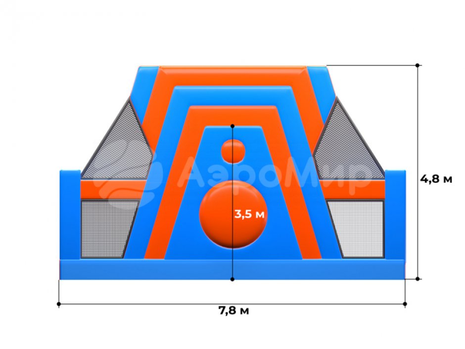 Надувная полоса препятствий СНП-56