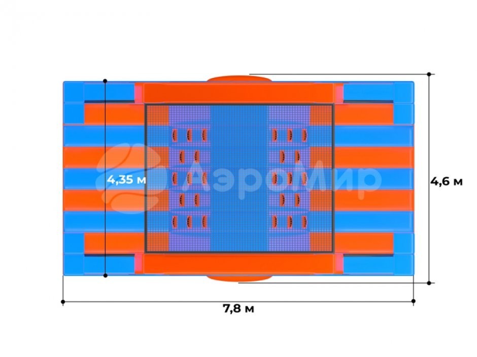 Надувная полоса препятствий СНП-56