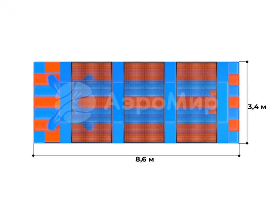 Надувная полоса препятствия СНП-59