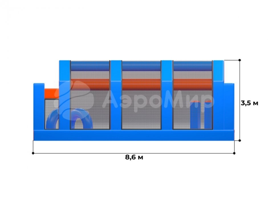 Надувная полоса препятствия СНП-59