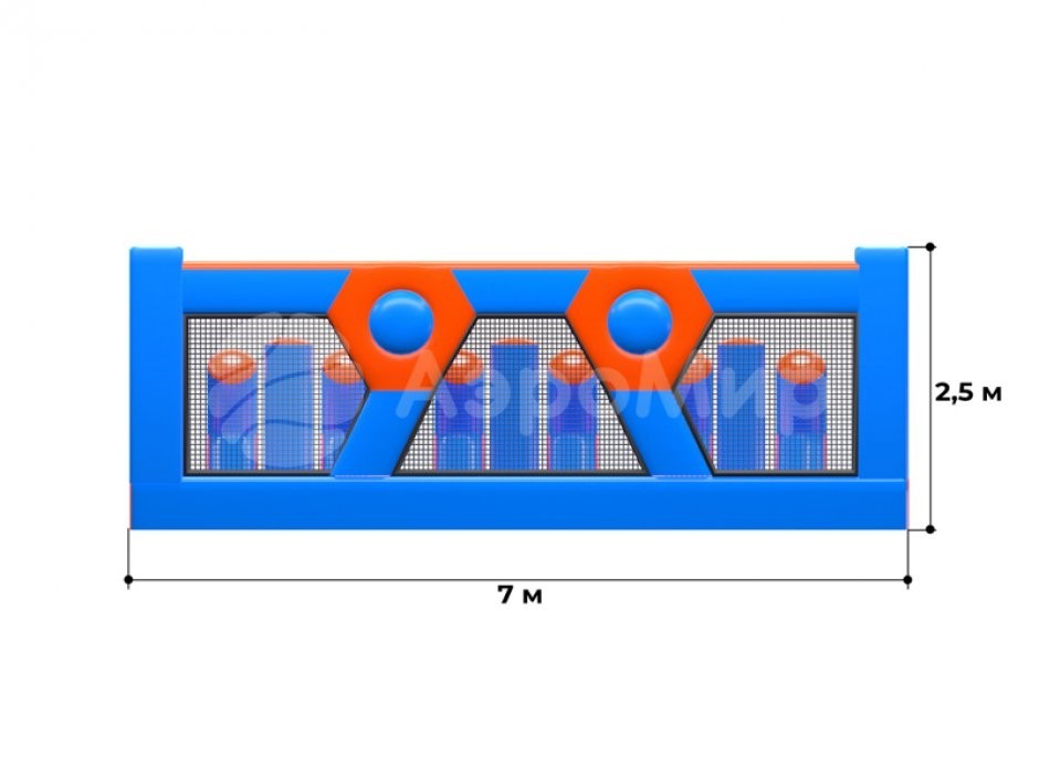 Надувная полоса препятствий СНП-60