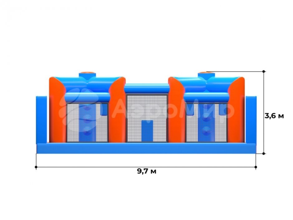 Надувная полоса препятствий СНП-61