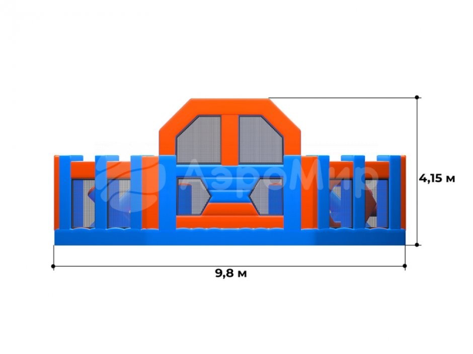 Надувная полоса препятствий СНП-62