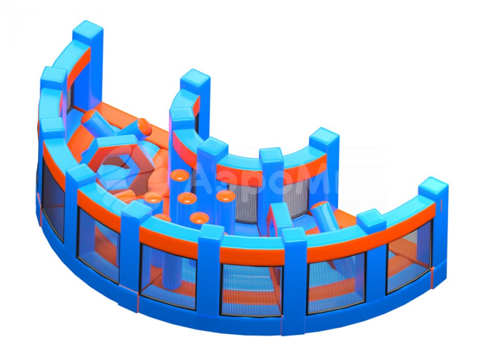 Надувная полоса препятствий СНП-63