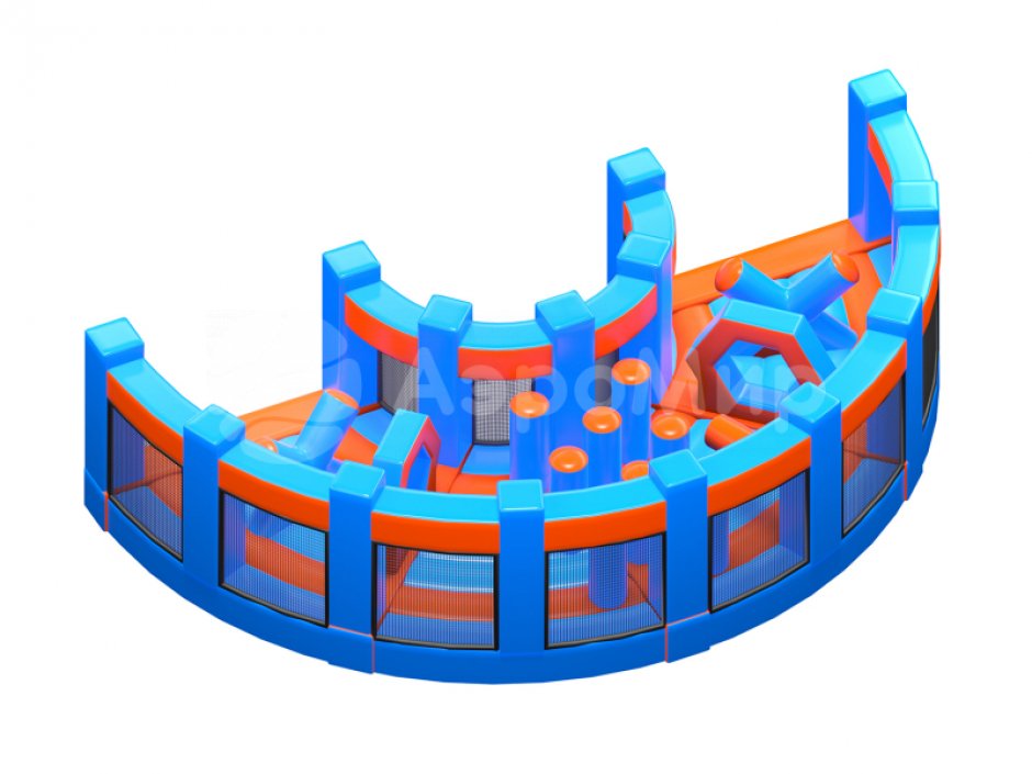 Надувная полоса препятствий СНП-63