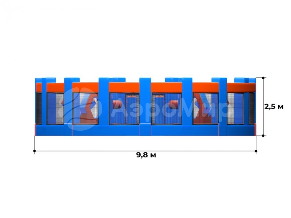 Надувная полоса препятствий СНП-63