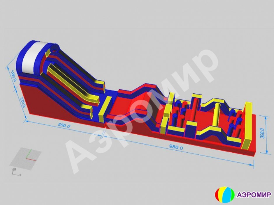 Надувной лабиринт СНП-18