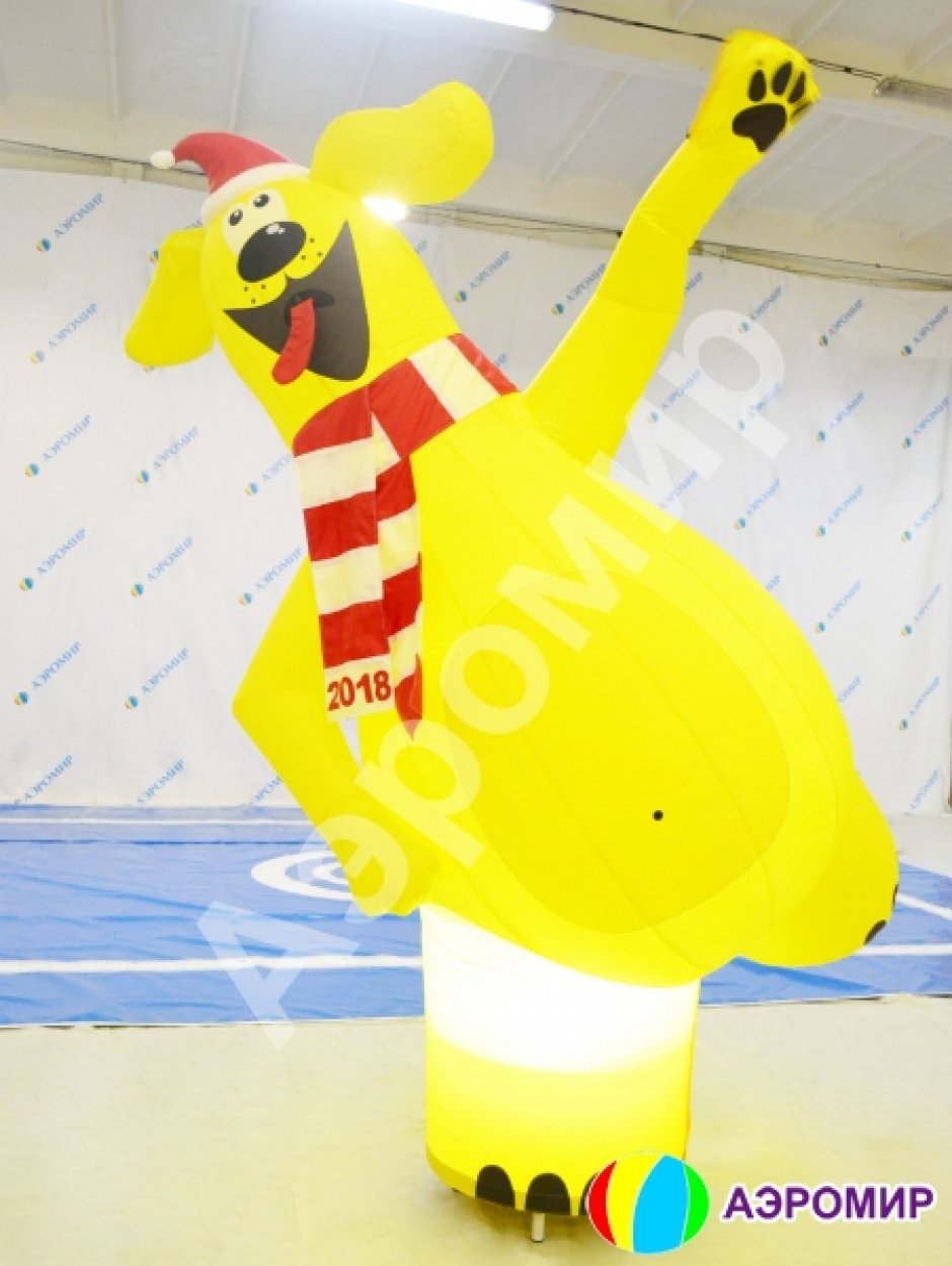 Подсветка надувных фигур и рекламных шаров — дополнительная опция