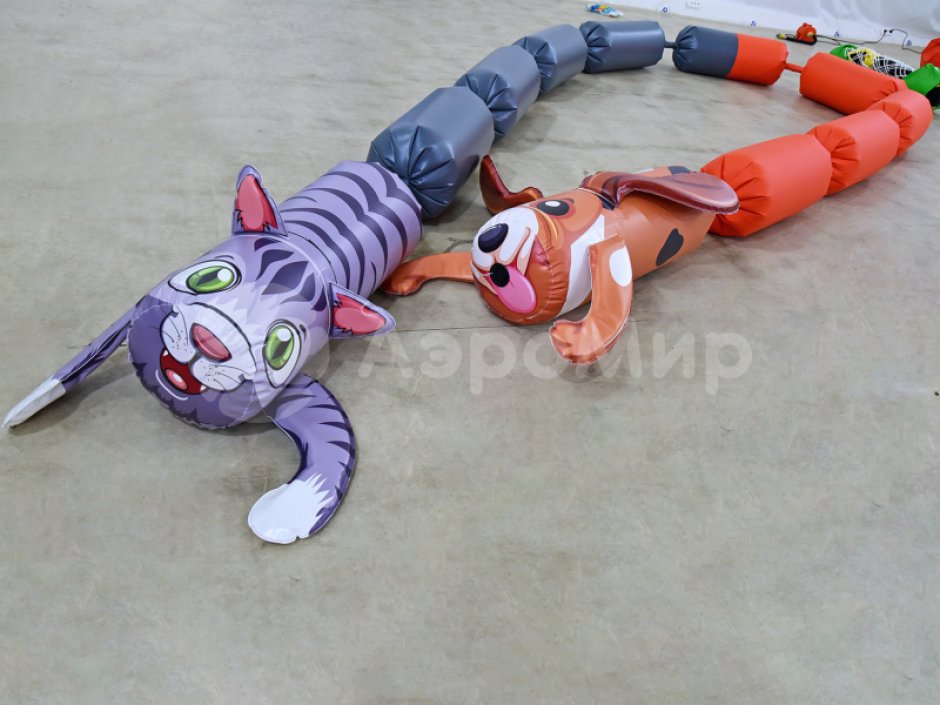 Канат-сосиска КотоПёс — командный аттракцион для праздников