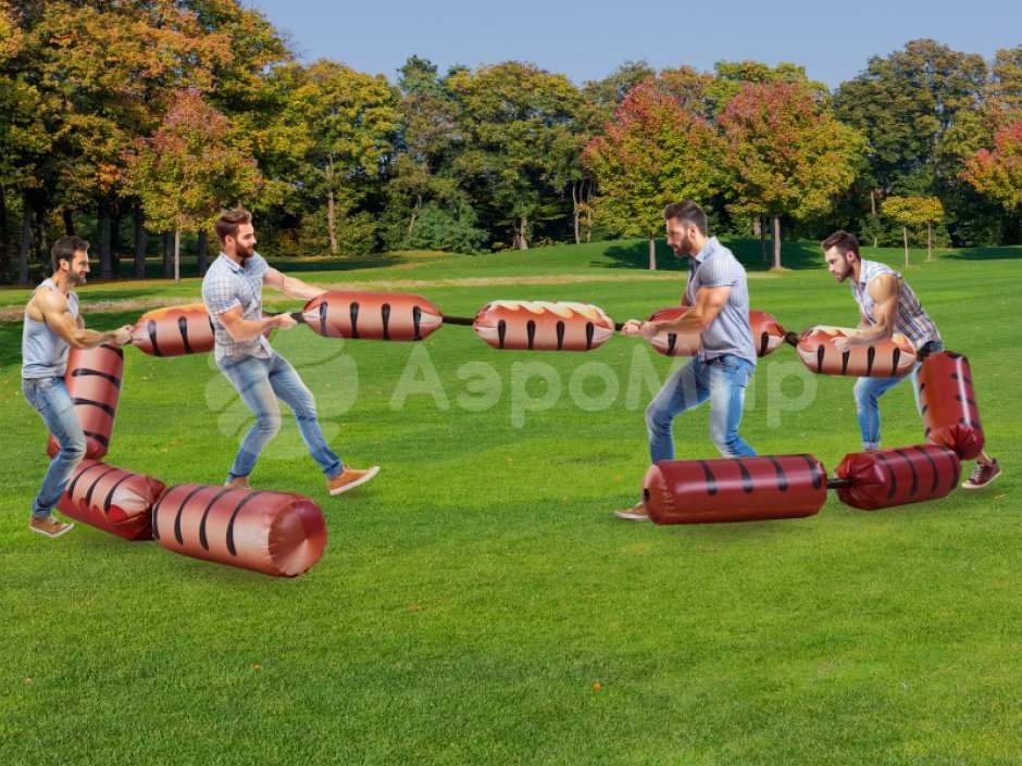 Командный игровой реквизит Канат-сосиска для эстафет спортивных состязаний