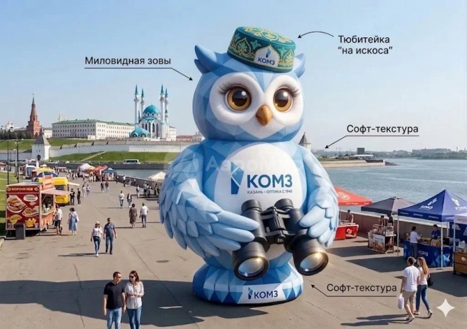 Сова в тюбетейке