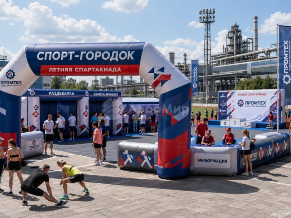 Надувные спорт-зоны для соревнований, фестивалей и площадок ГТО