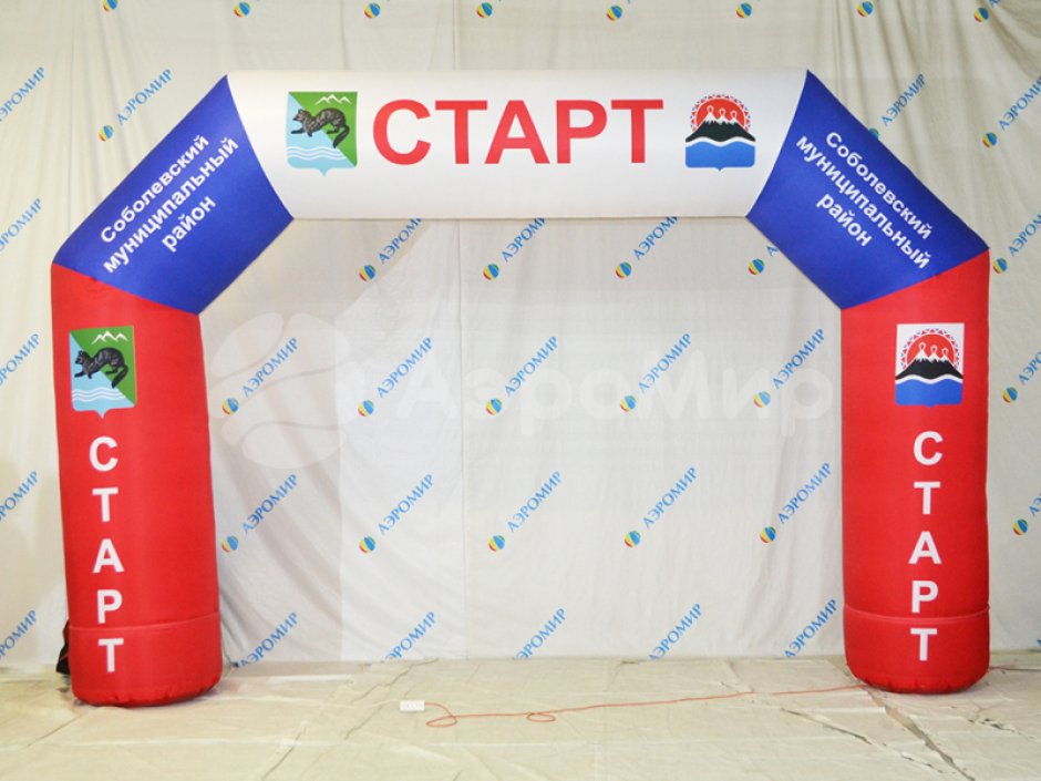 Надувная арка трапеция — полноцветная печать